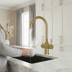 3-in-1 Enos - Brushed Brass