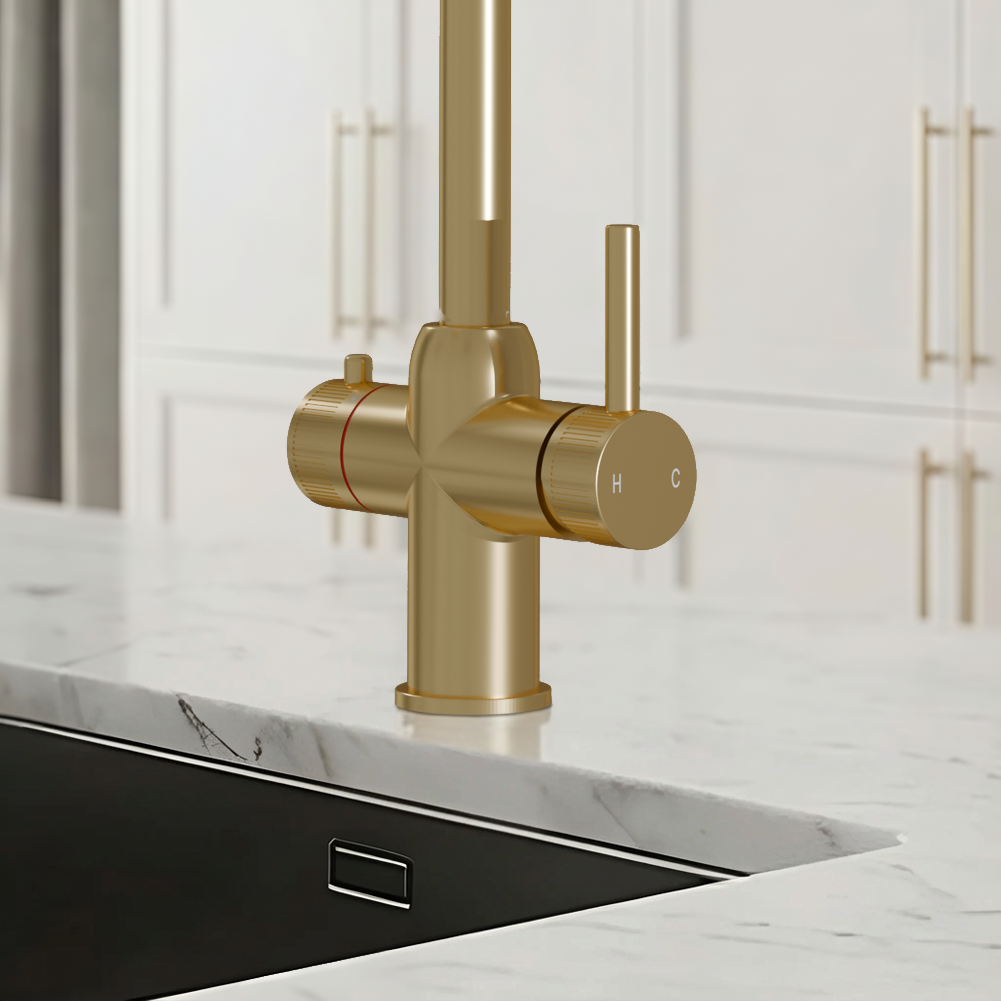 3-in-1 Enos - Brushed Brass