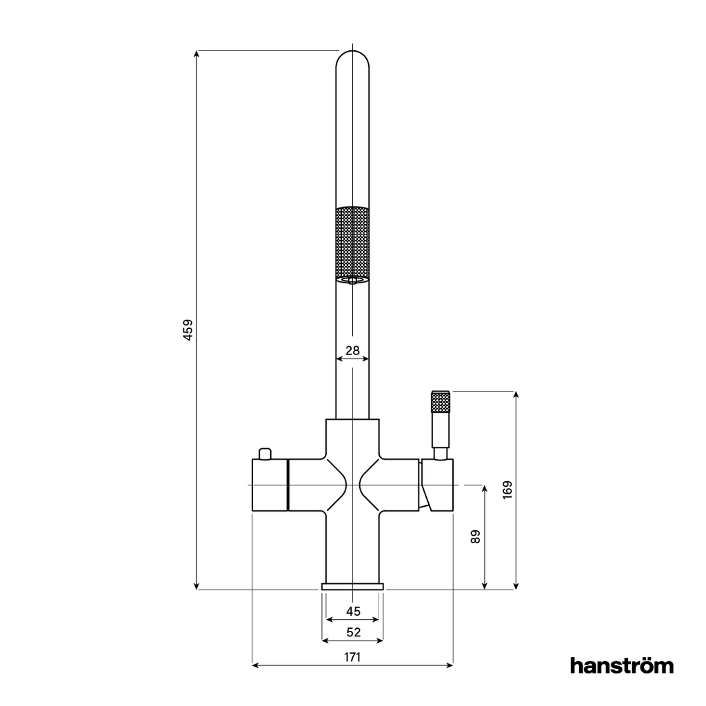 4-in-1 Hanström Flex Pro - Antique Brass