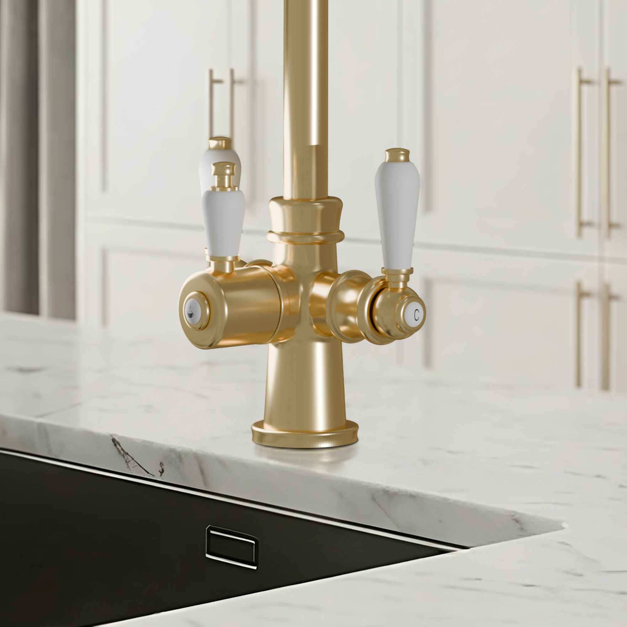 3-in-1 Holden Cruciform - Brushed Brass