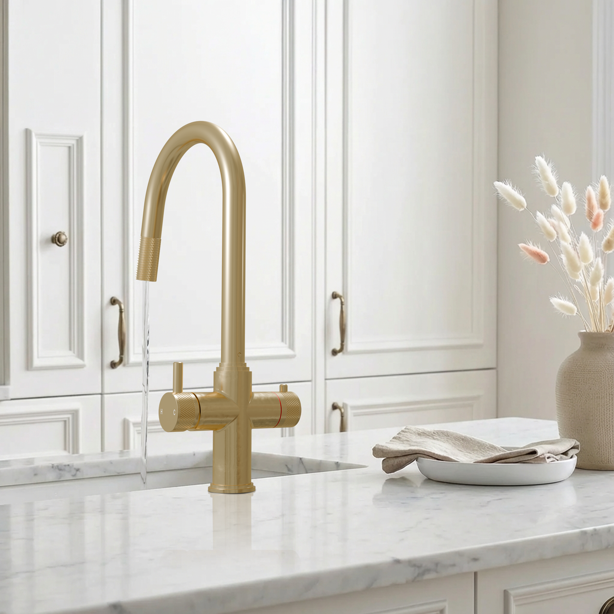 Kyros Pull Out 4-in-1 - Brushed Brass