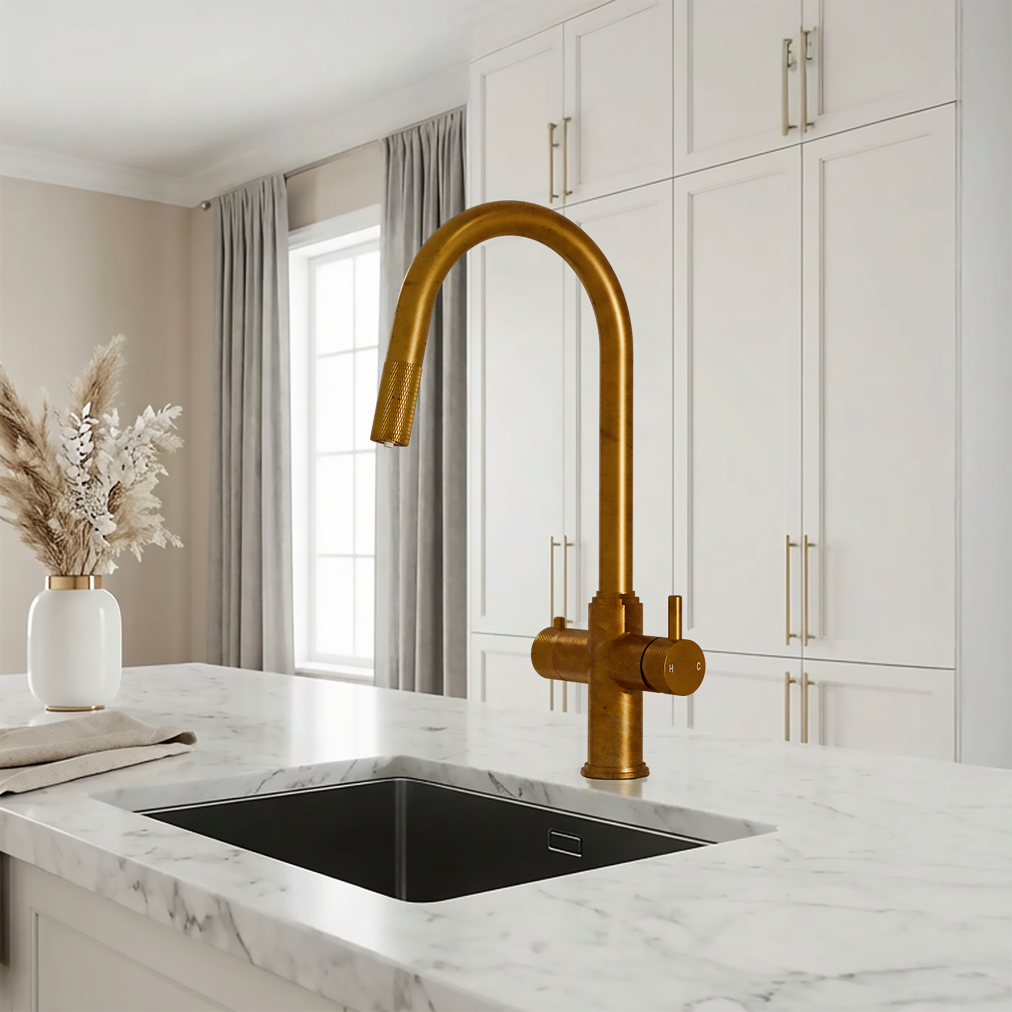 Kyros Pull Out 4-in-1 - Aged Brass
