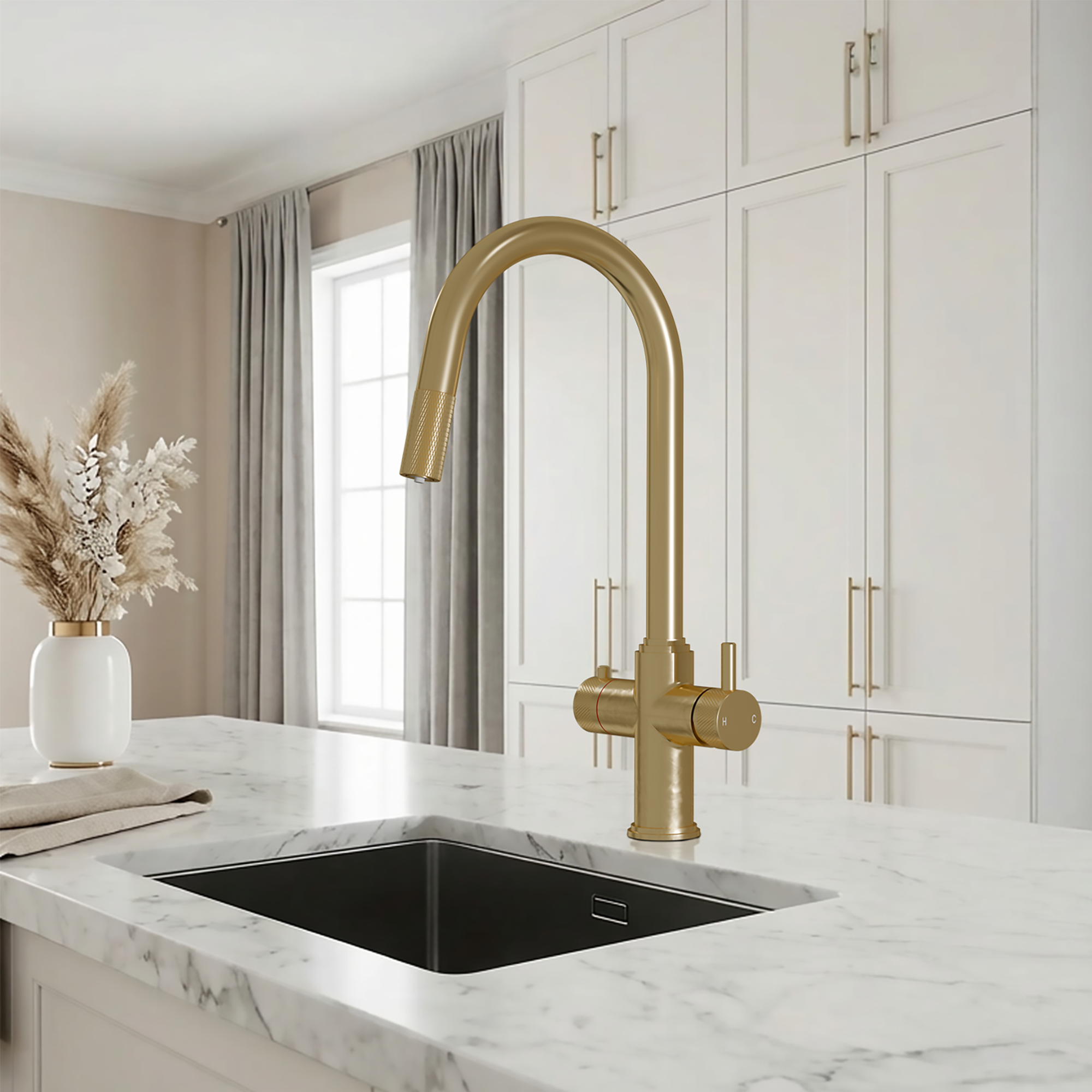 Kyros Pull Out 4-in-1 - Brushed Brass