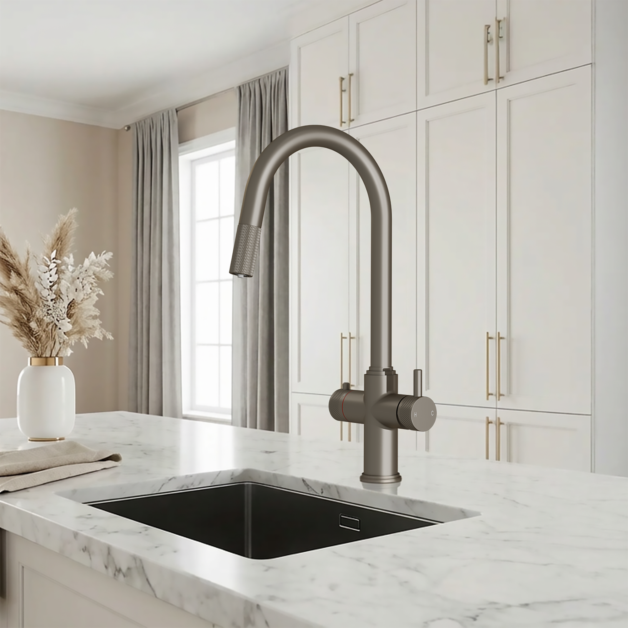 Kyros Pull Out 4-in-1 - Brushed Nickel