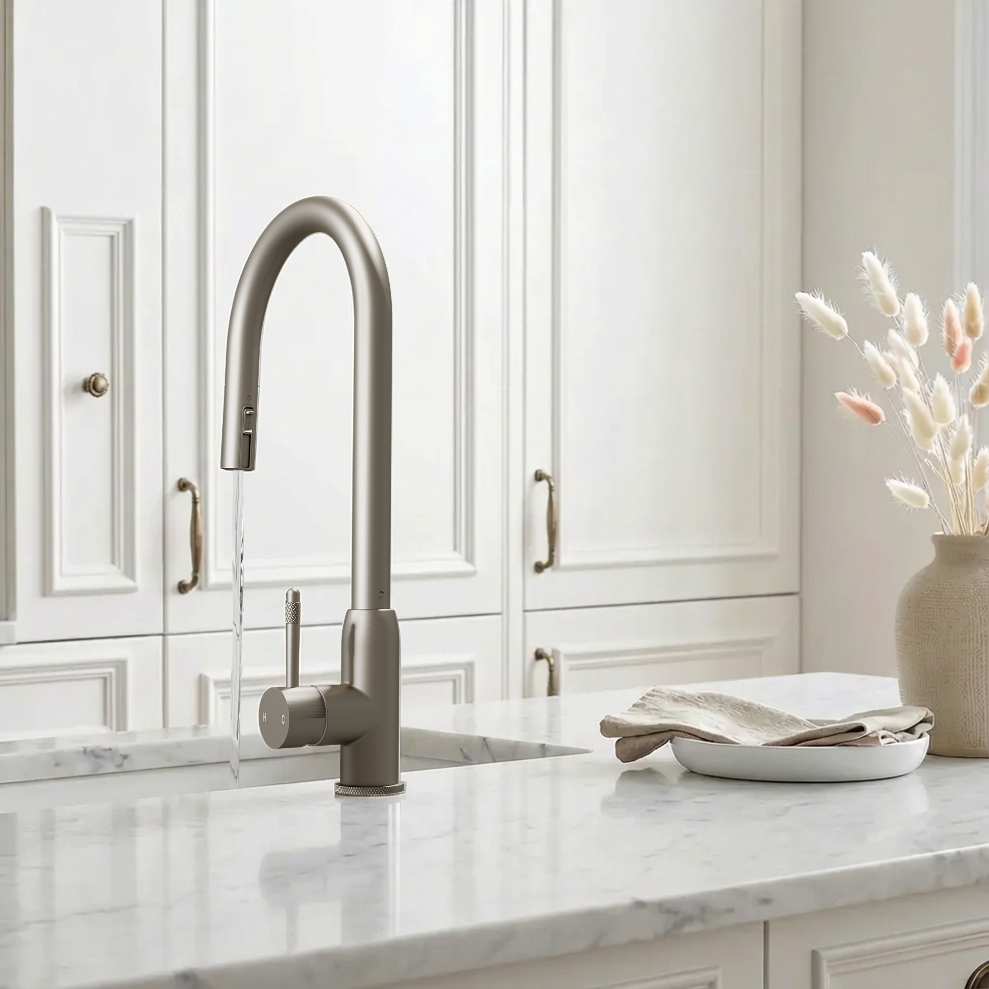 2-in-1 Lesse - Brushed Nickel