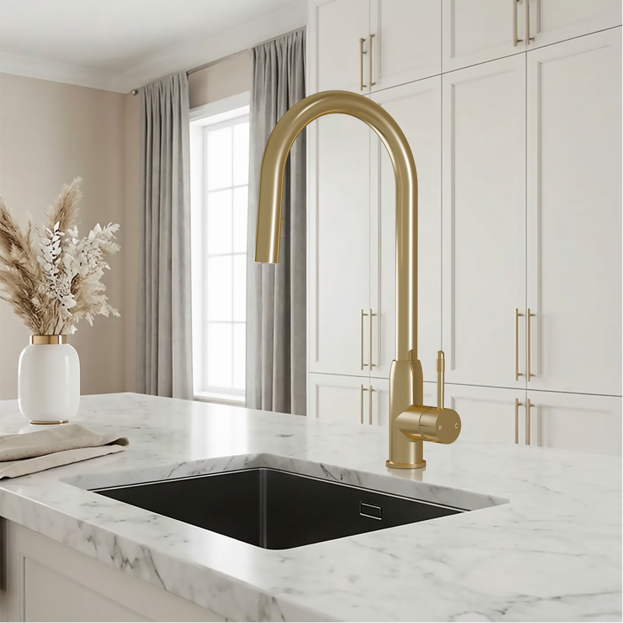 2-in-1 Lesse - Brushed Brass