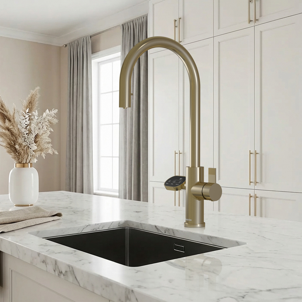 4-in-1 Nexa Digital Pullout - Brushed Brass