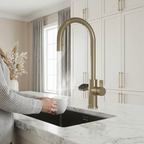 4-in-1 Nexa Digital Pullout - Brushed Brass