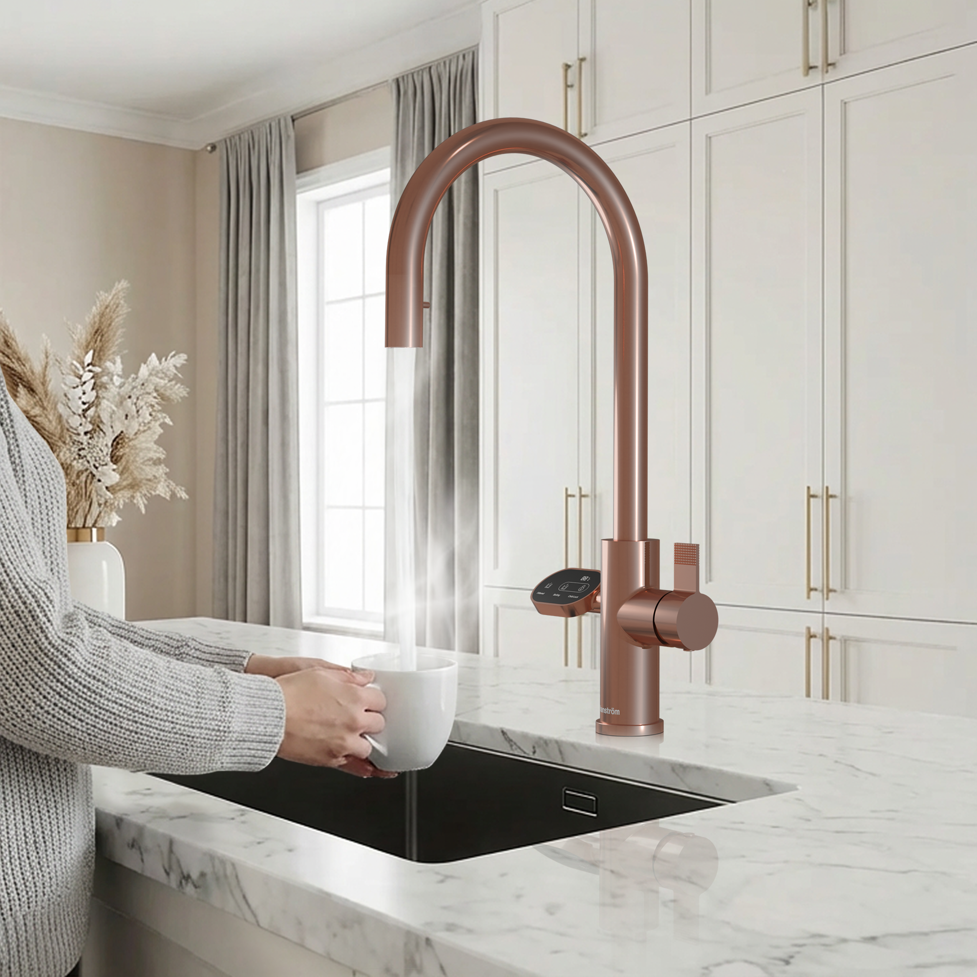 Hanstrom 4-in-1 Nexa Digital Pullout - Rose Gold