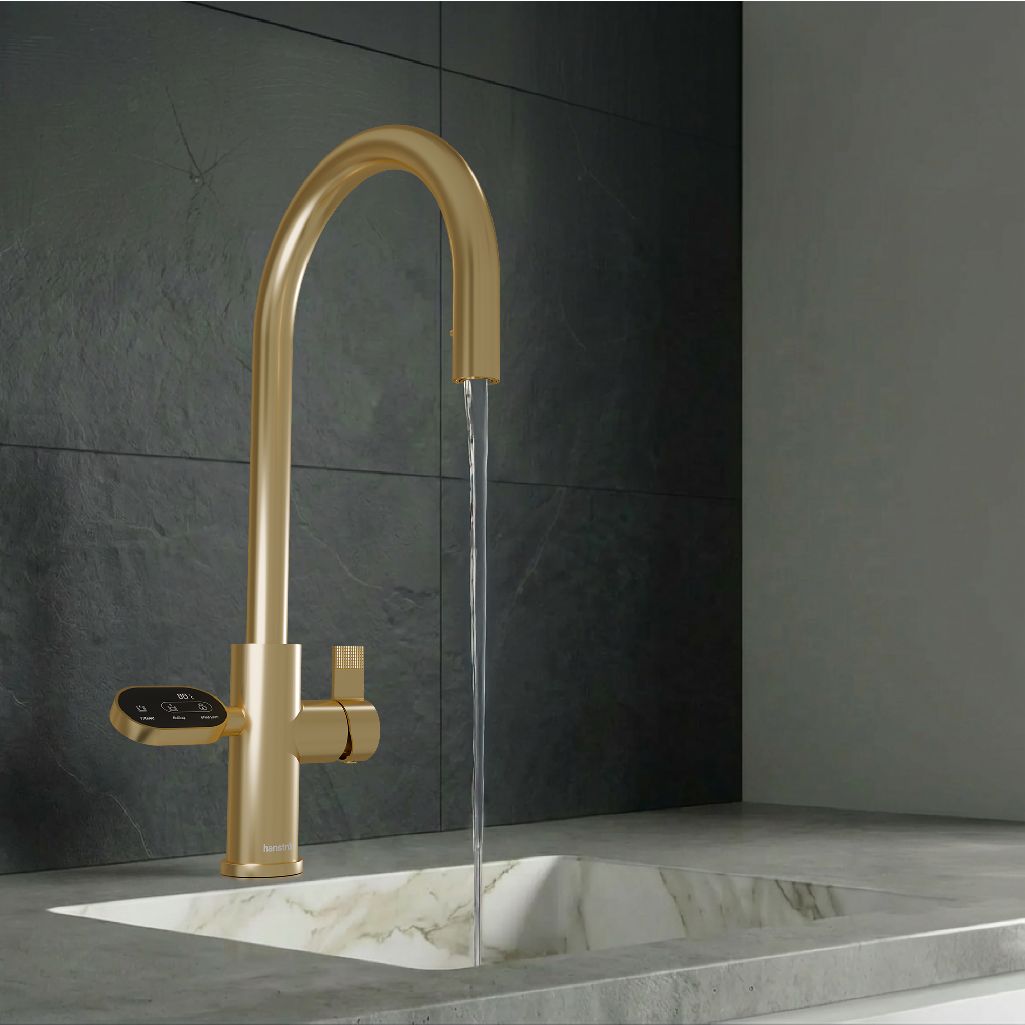 Hanstrom 4-in-1 Nexa Digital Pullout - Brushed Gold