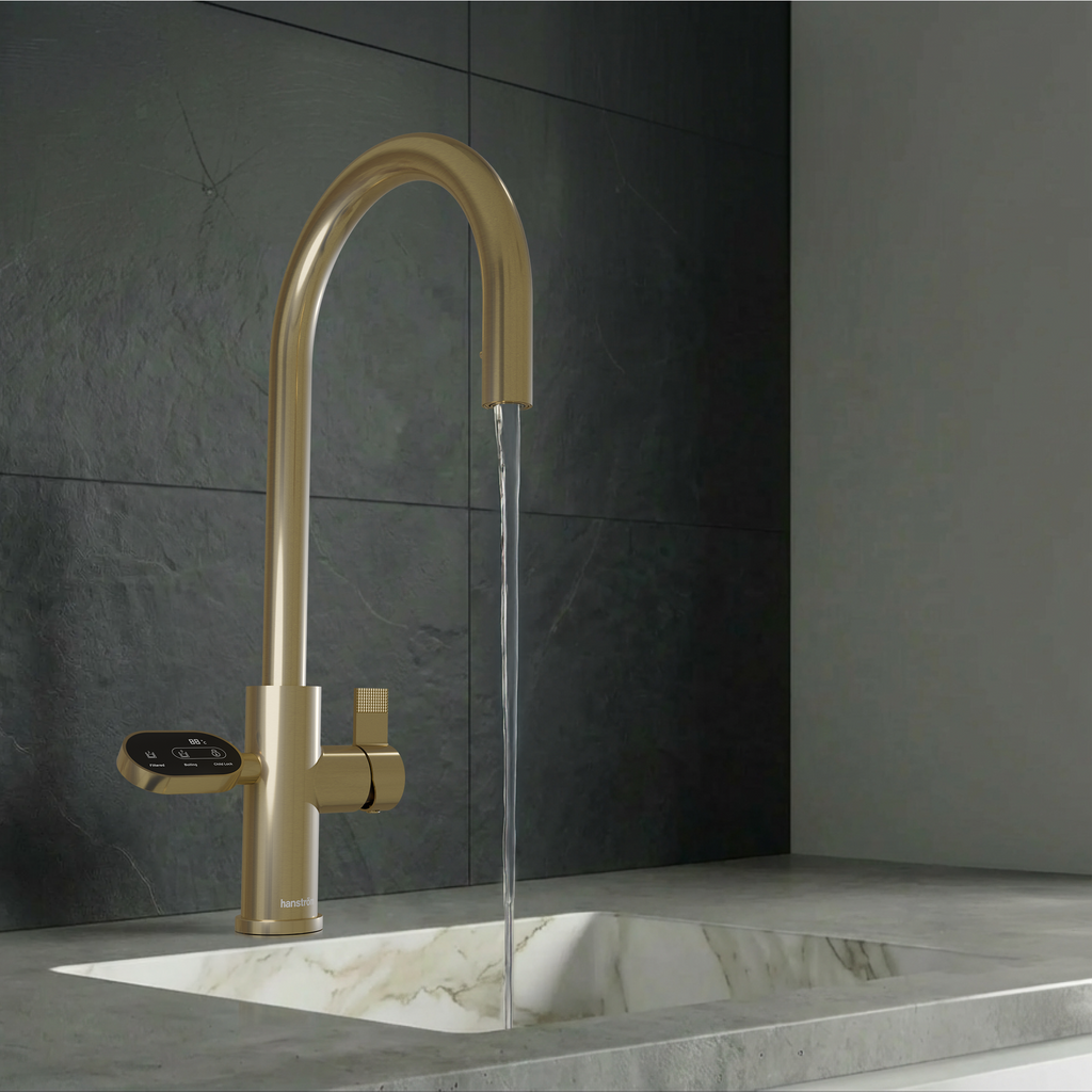 4-in-1 Nexa Digital Pullout - Brushed Brass