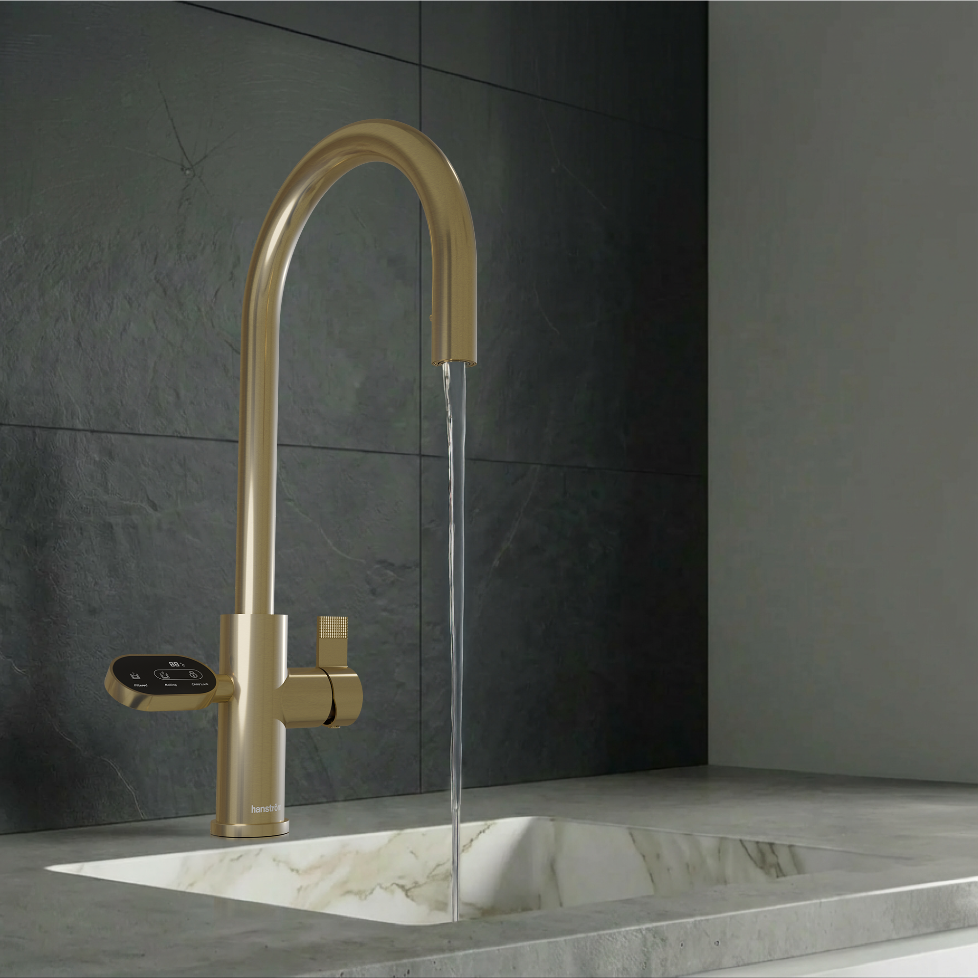 Hanstrom 4-in-1 Nexa Digital Pullout - Brushed Gold