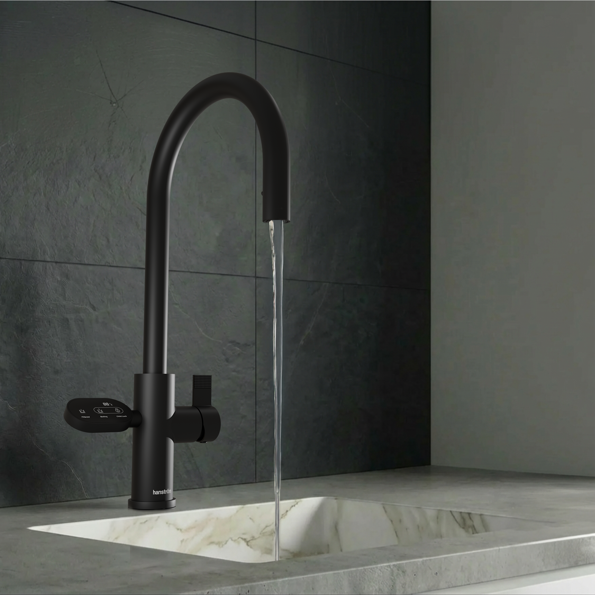 Hanstrom 4-in-1 Nexa Digital Pullout - Matt Black