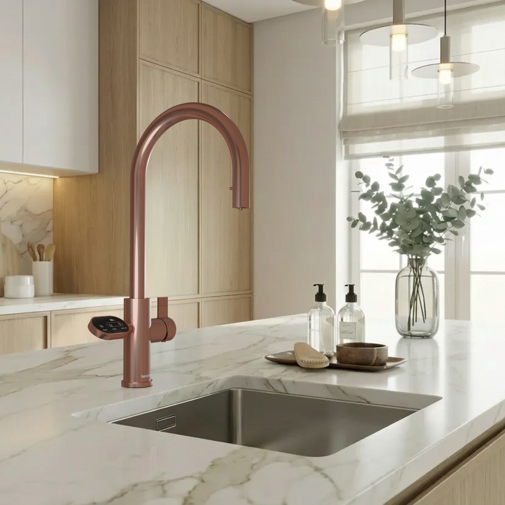 Hanstrom 4-in-1 Nexa Digital Pullout - Rose Gold