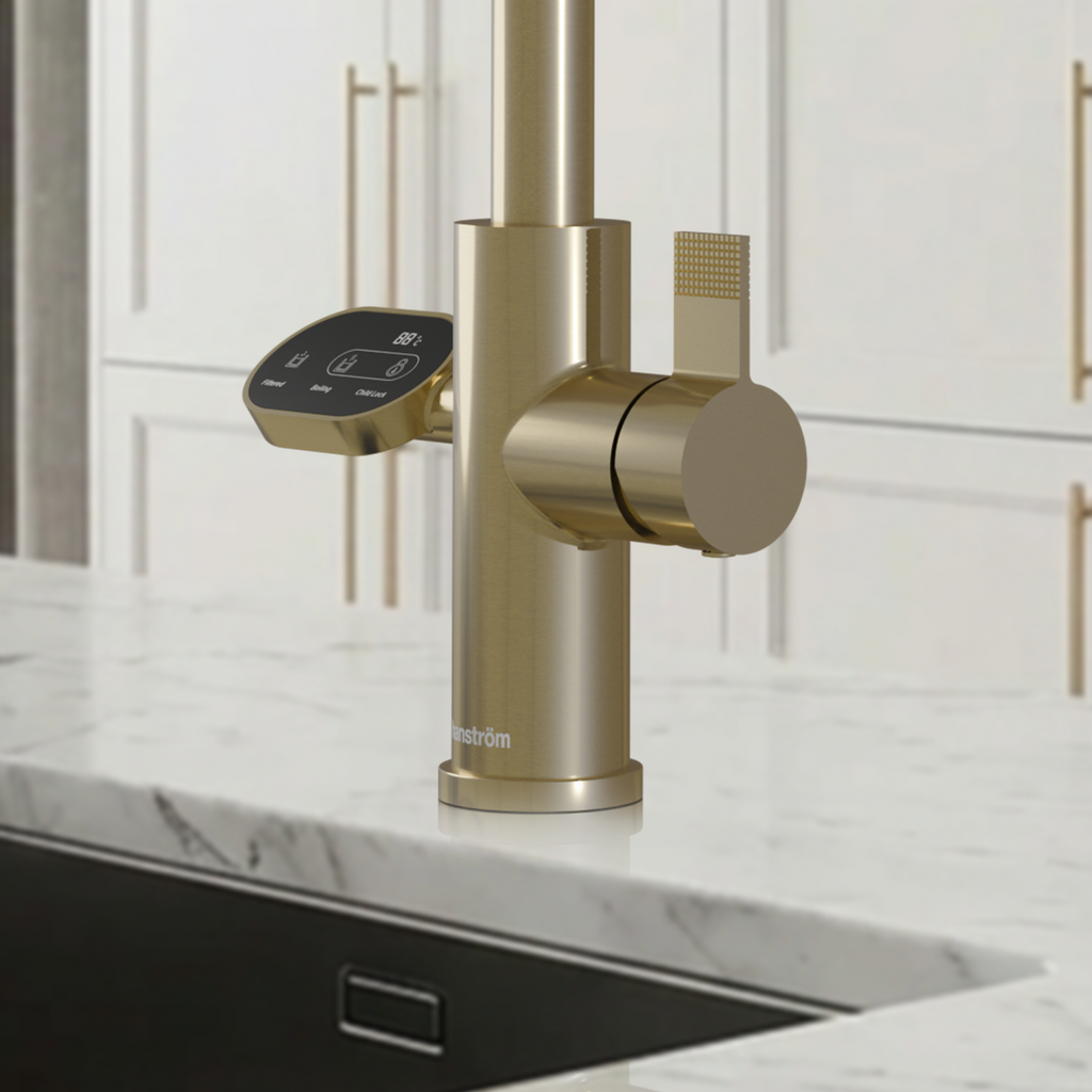 4-in-1 Nexa Digital Pullout - Brushed Brass
