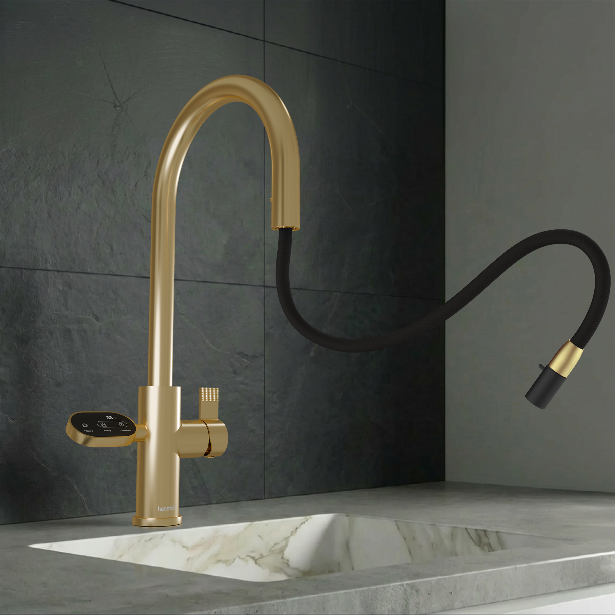 Hanstrom 4-in-1 Nexa Digital Pullout - Brushed Gold
