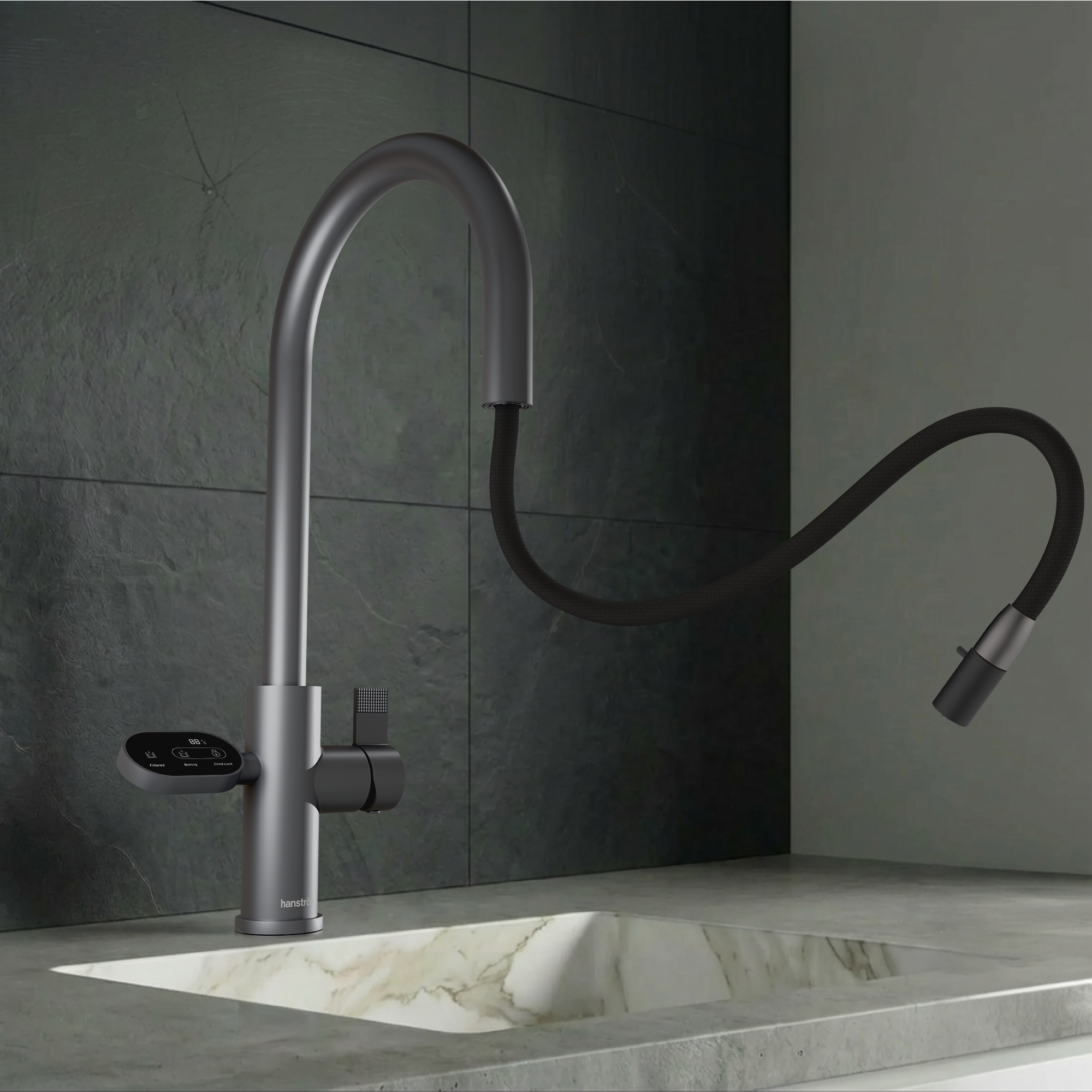 Hanstrom 4-in-1 Nexa Digital Pullout - Gunmetal Grey