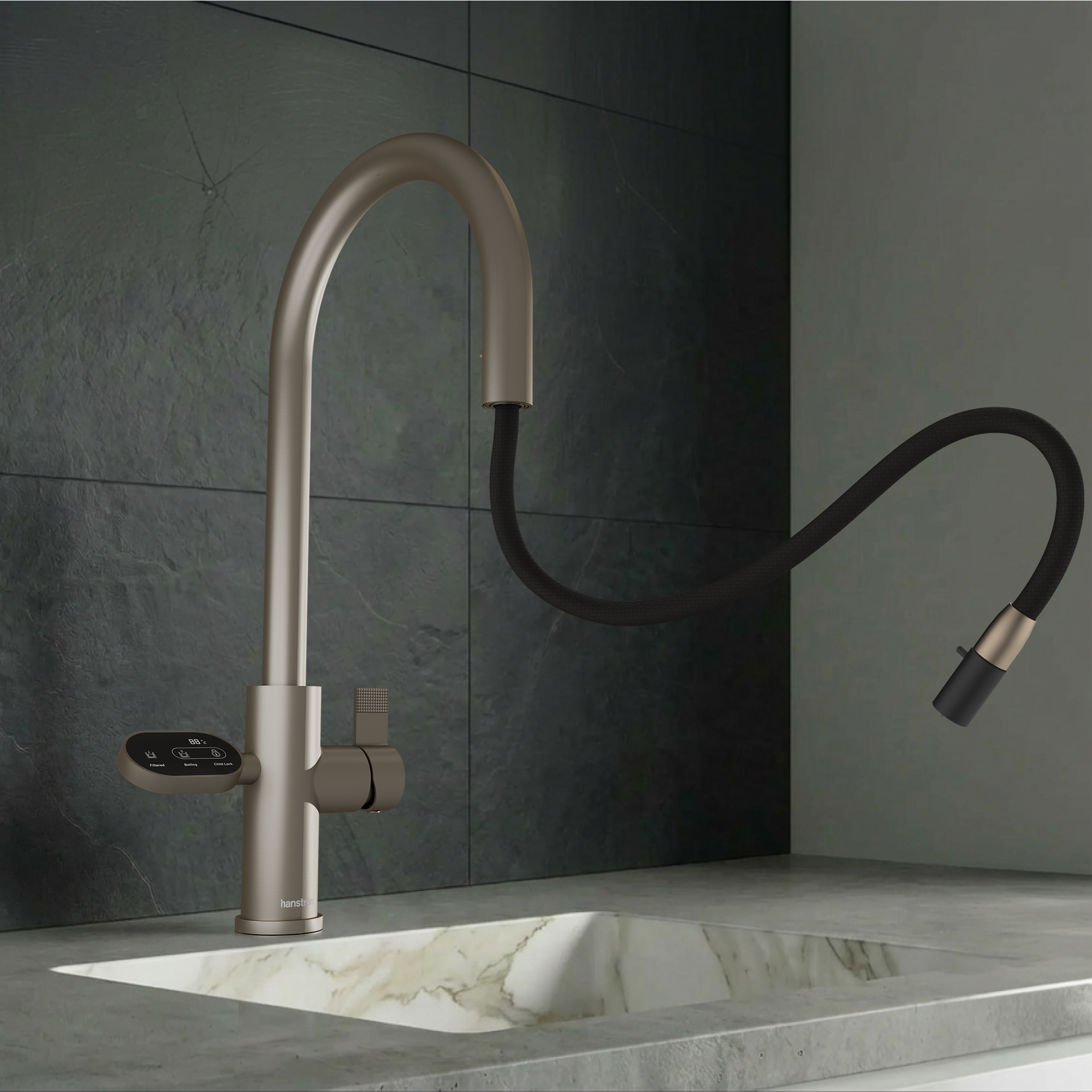 Hanstrom 4-in-1 Nexa Digital Pullout - Brushed Nickel