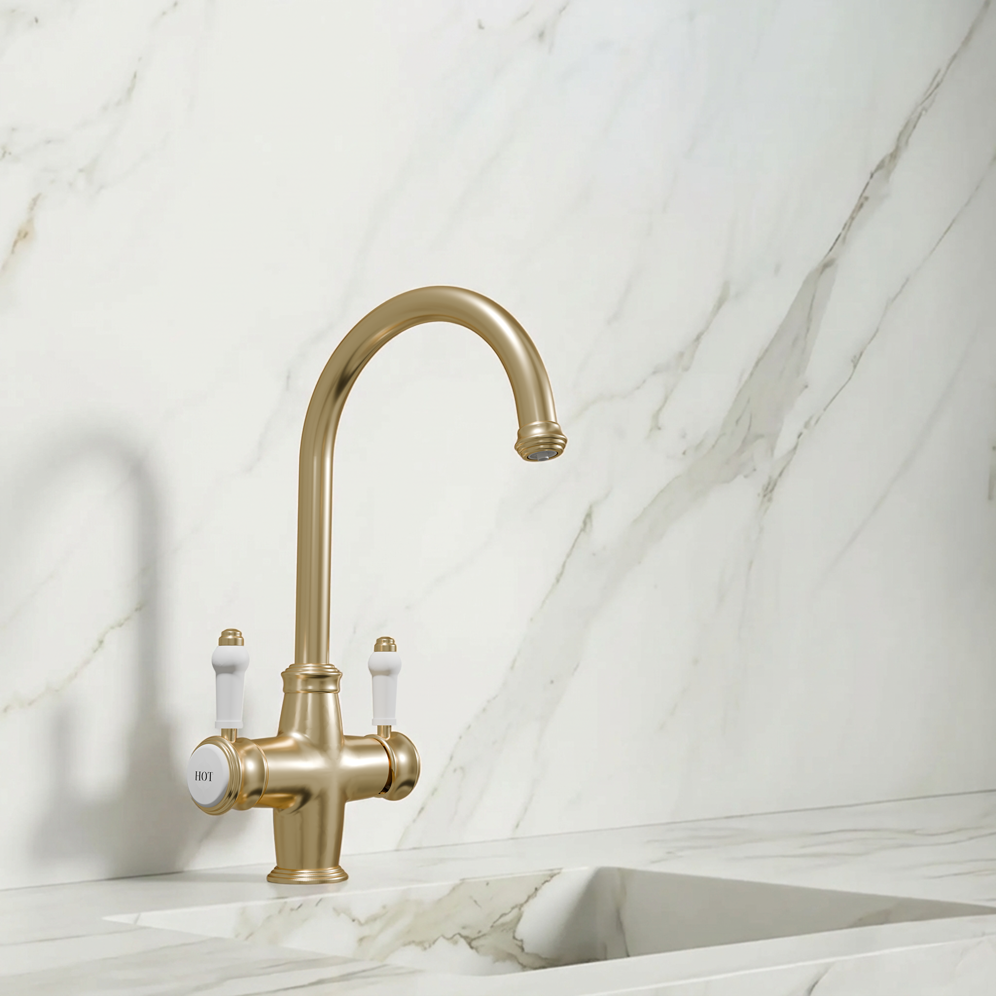 3-in-1 Sterling - Brushed Brass