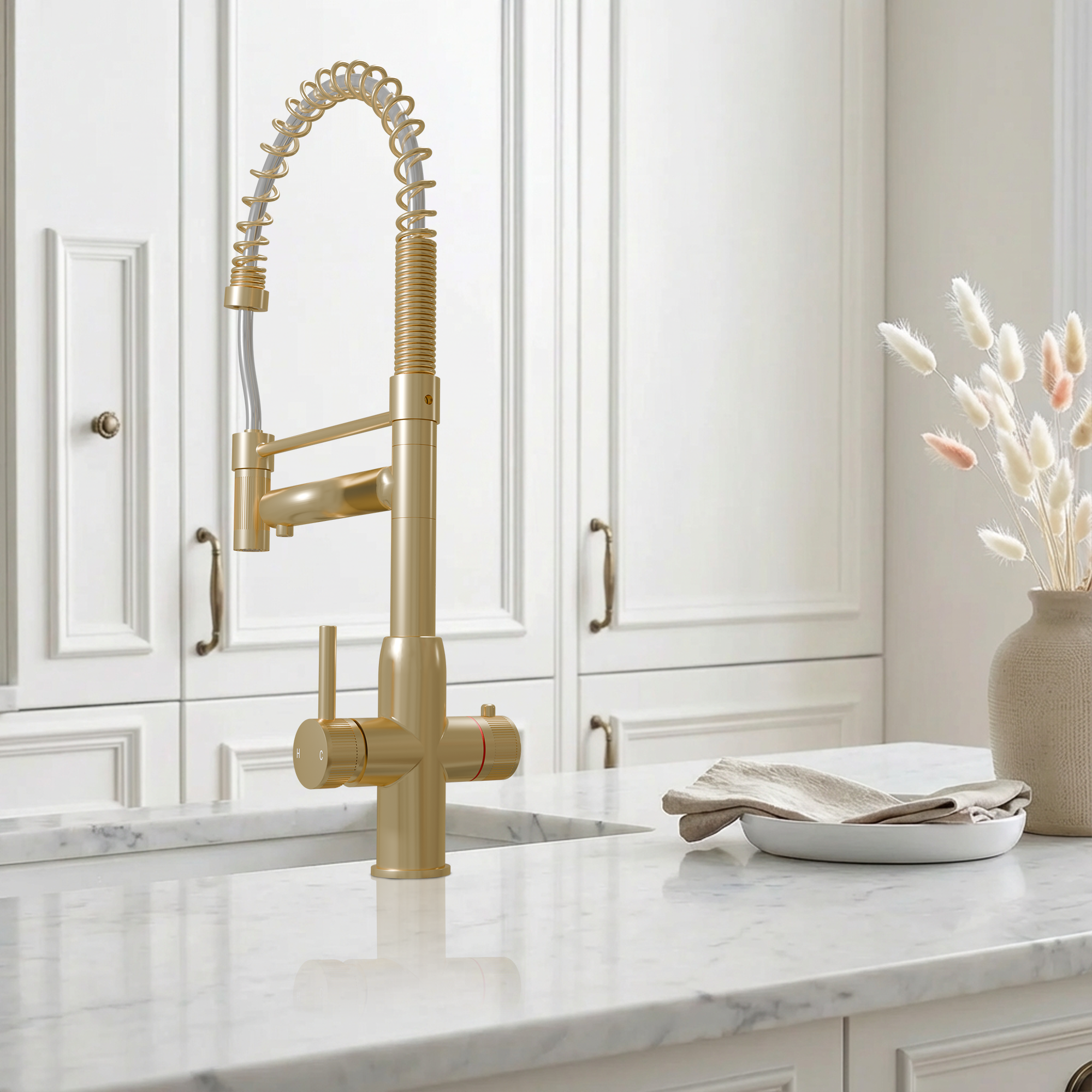 Spring Pro 3-in-1 - Brushed Brass