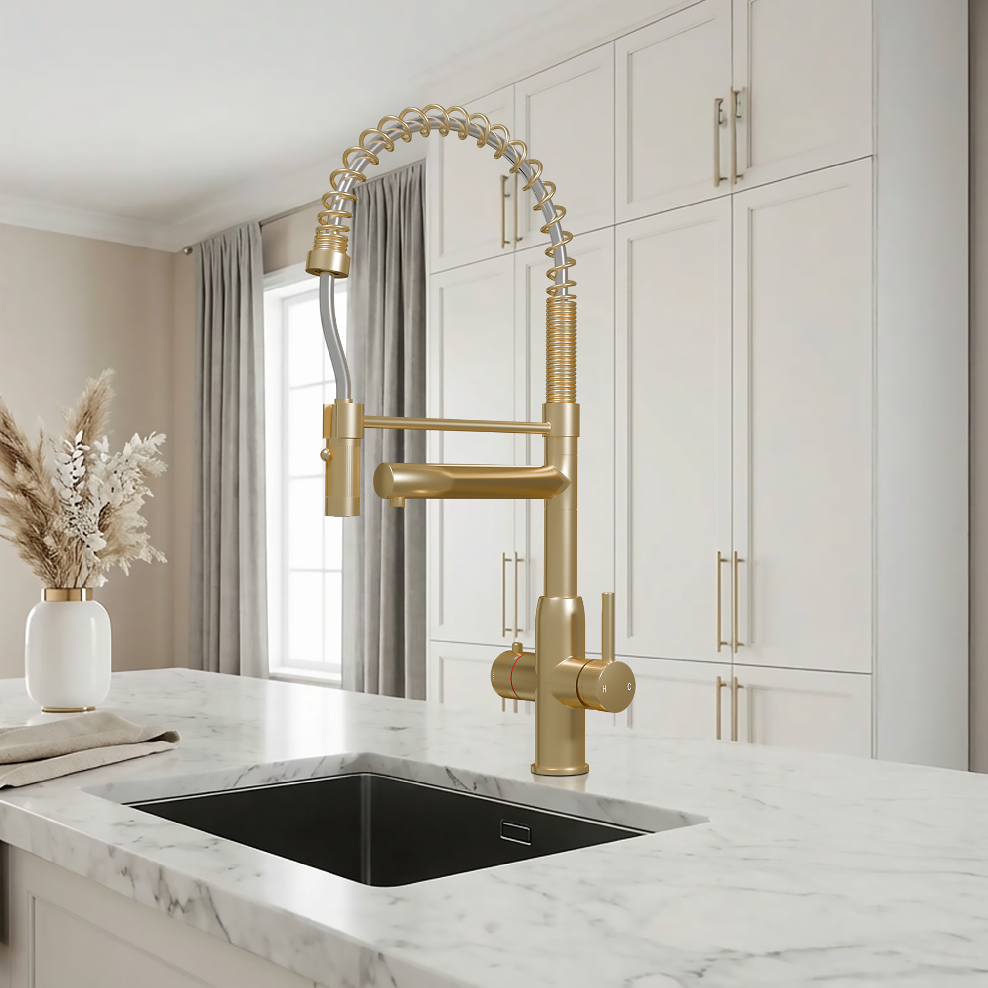 Spring Pro 3-in-1 - Brushed Brass
