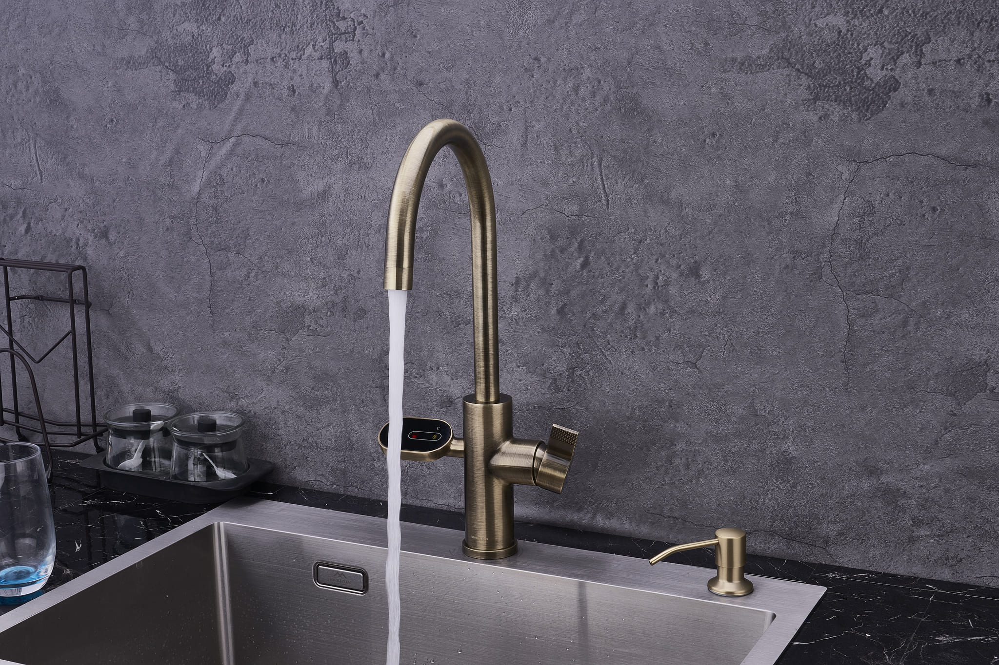 4-in-1 Nexa Digital - Antique Brass