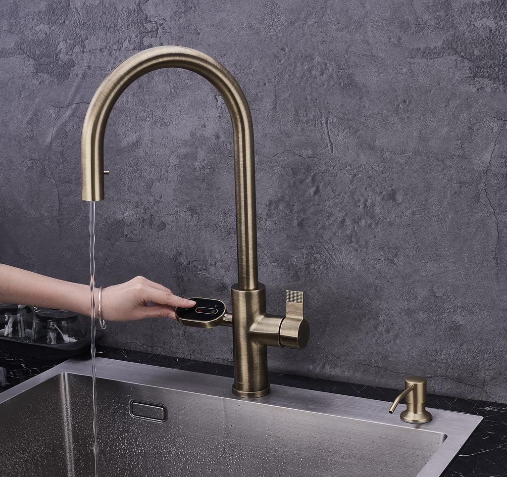 4-in-1 Nexa Digital Pullout - Antique Brass
