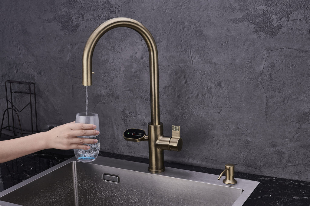 4-in-1 Nexa Digital Pullout - Antique Brass