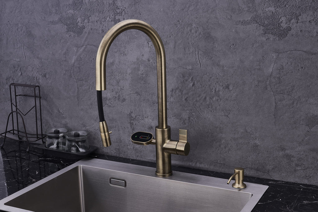 4-in-1 Nexa Digital Pullout - Antique Brass
