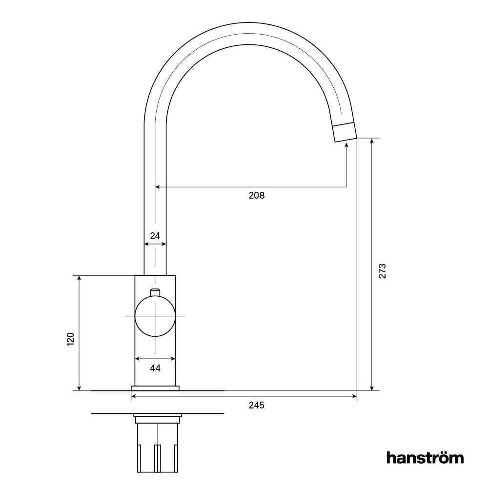 Ume Touch Brushed Brass