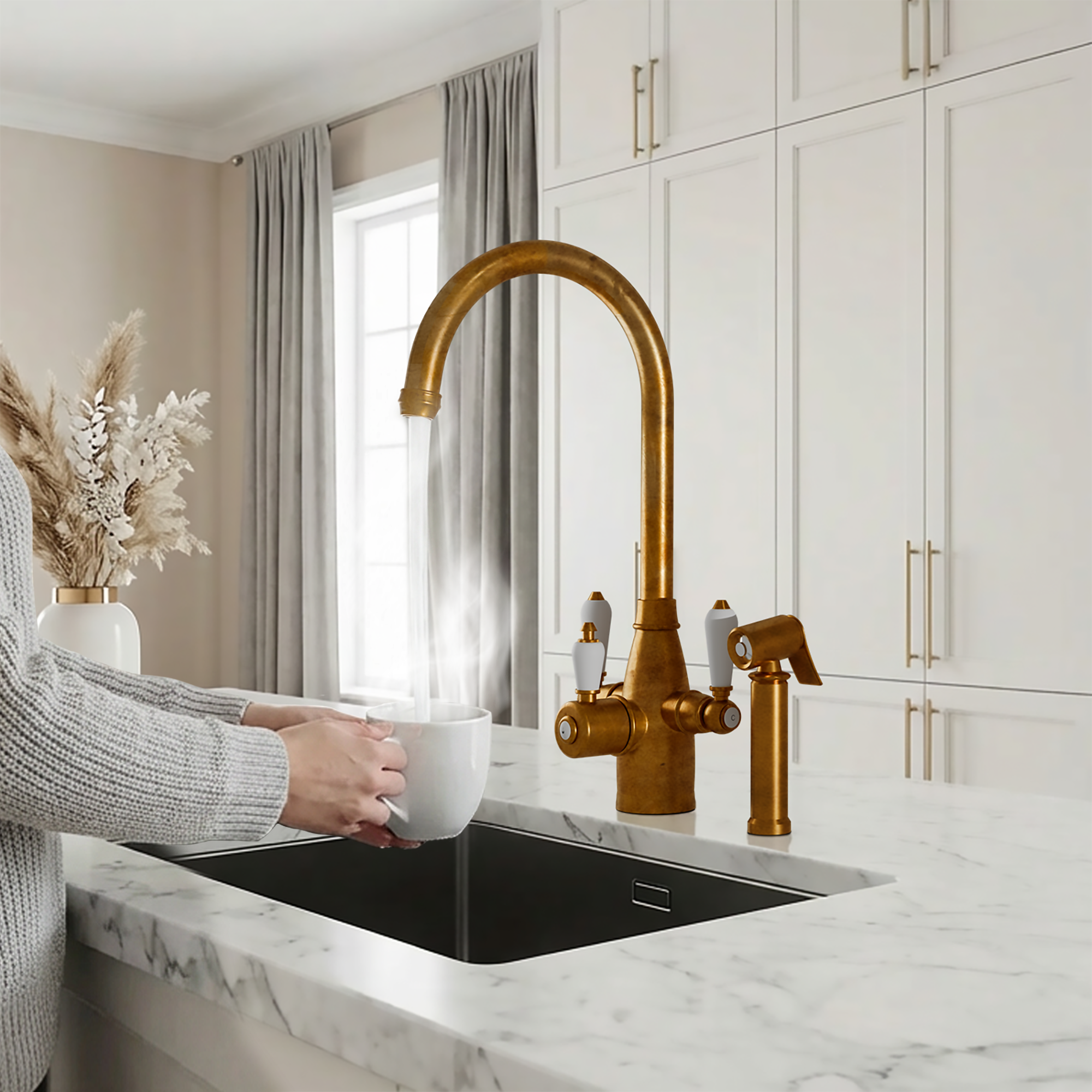 Tate + Spray 3-in-1 - Aged Brass