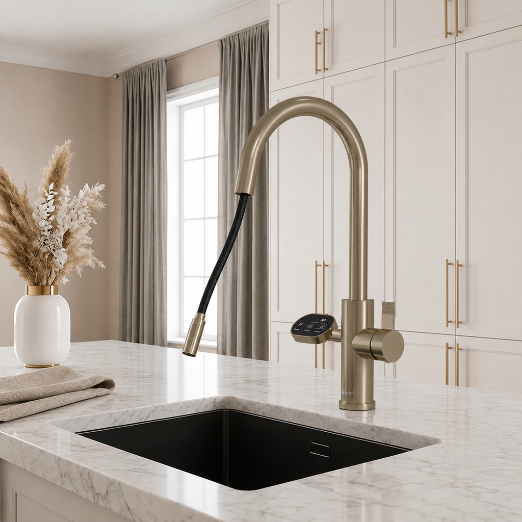 4-in-1 Nexa Digital Pullout - Brushed Brass