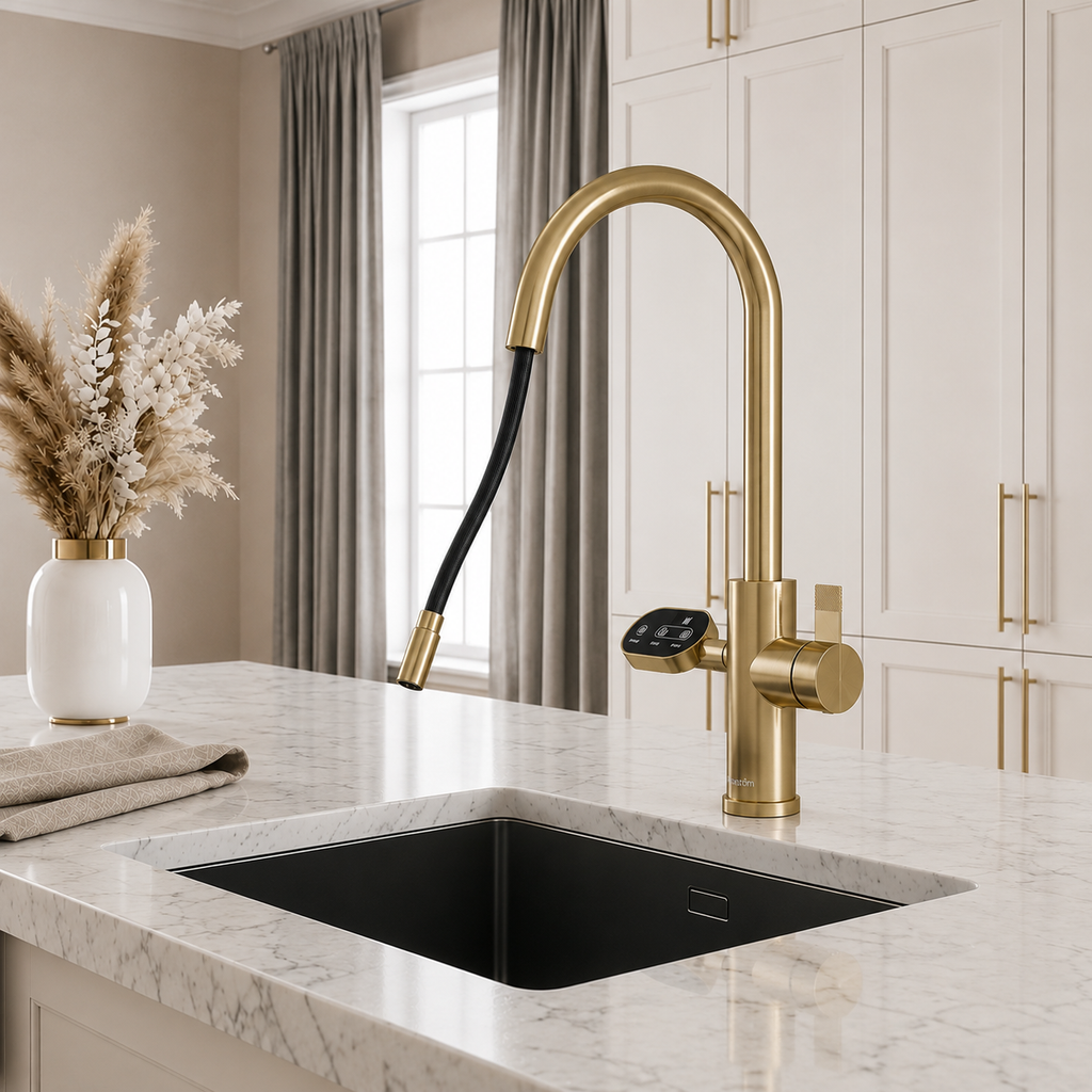 4-in-1 Nexa Digital Pullout - Brushed Gold