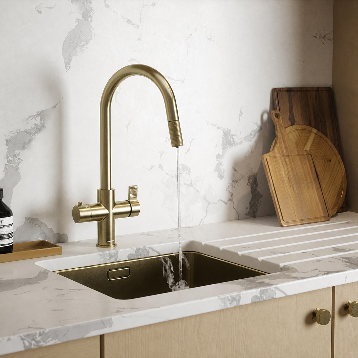 4-in-1 Flex Pro - Brushed Brass