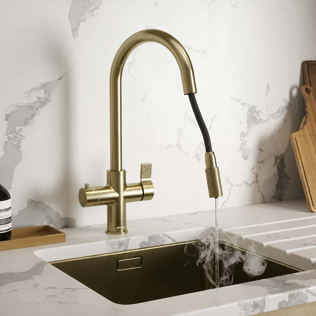 4-in-1 Flex Pro - Brushed Brass