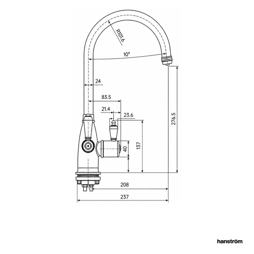 3-in-1 Holden Cruciform - Brushed Brass