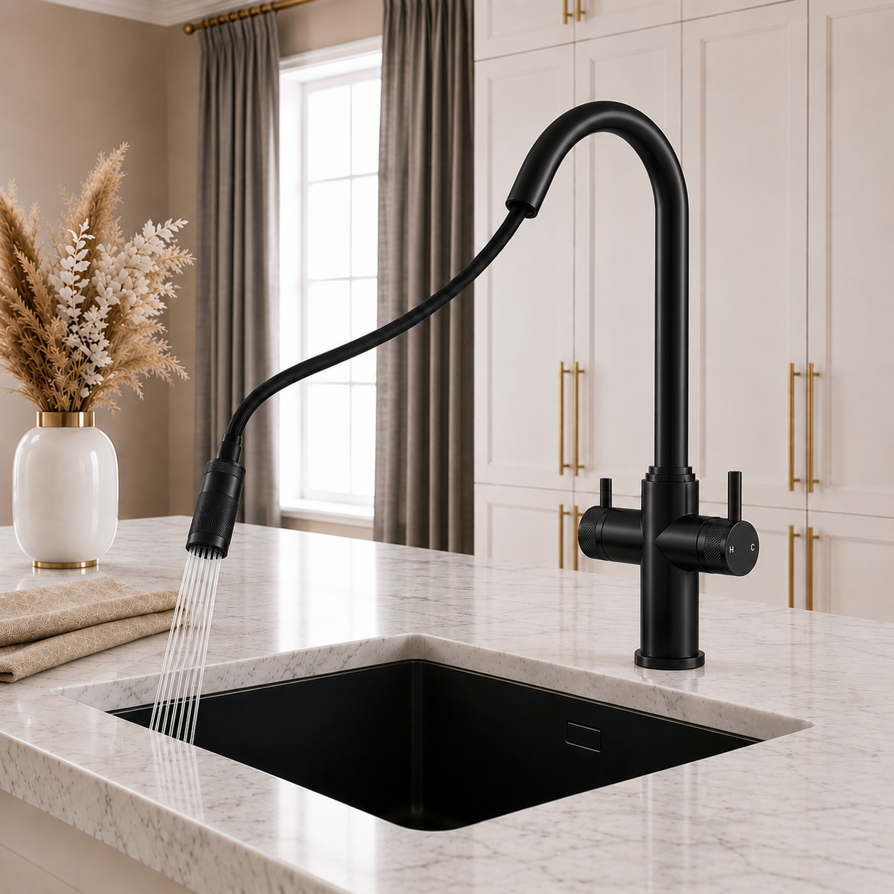 4-in-1 Kyros Pull Out - Matt Black