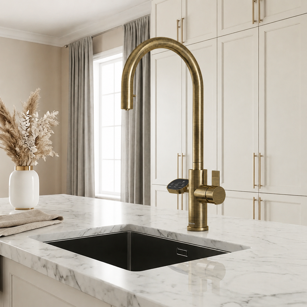 4-in-1 Nexa Digital Pullout - Antique Brass