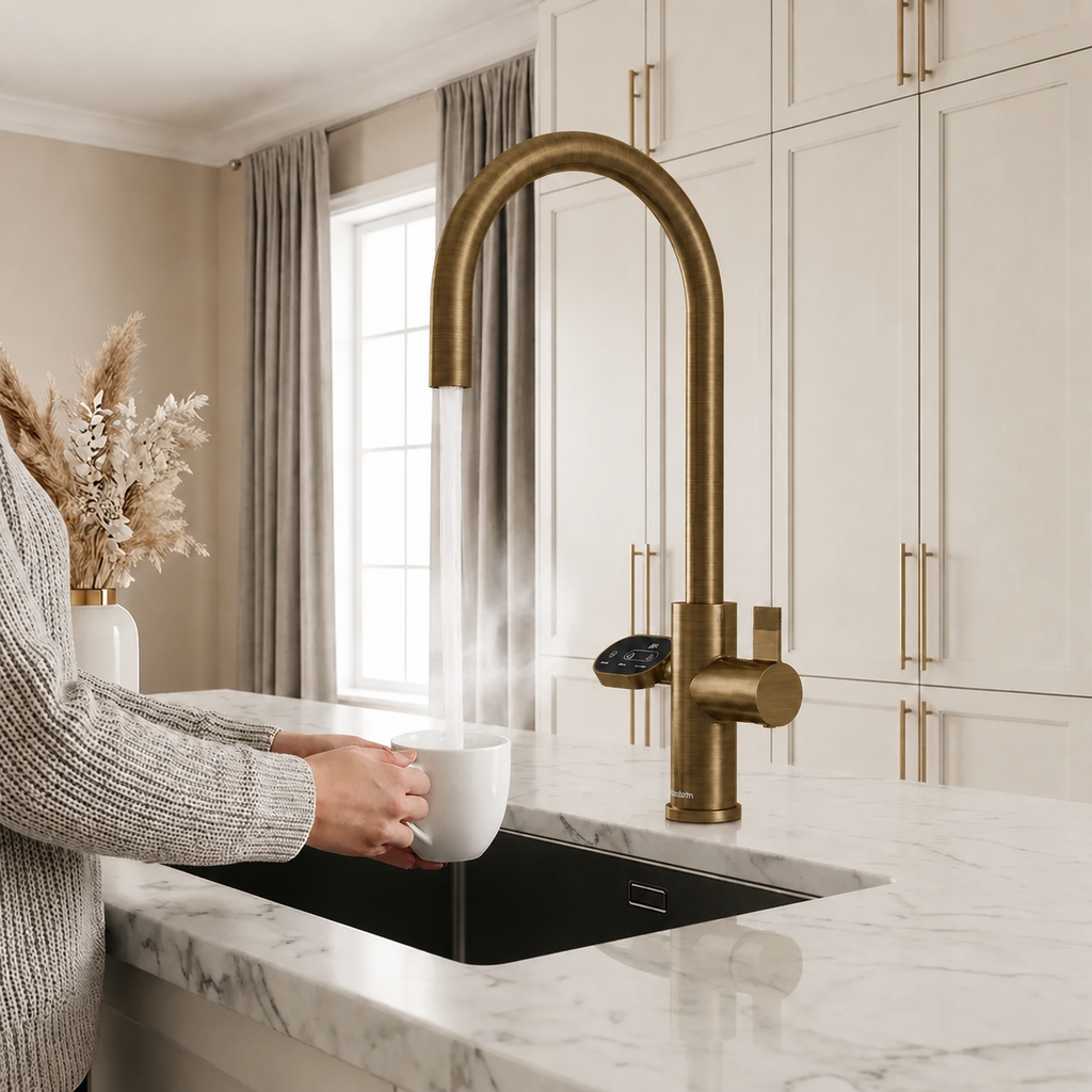 4-in-1 Nexa Digital Pullout - Antique Brass