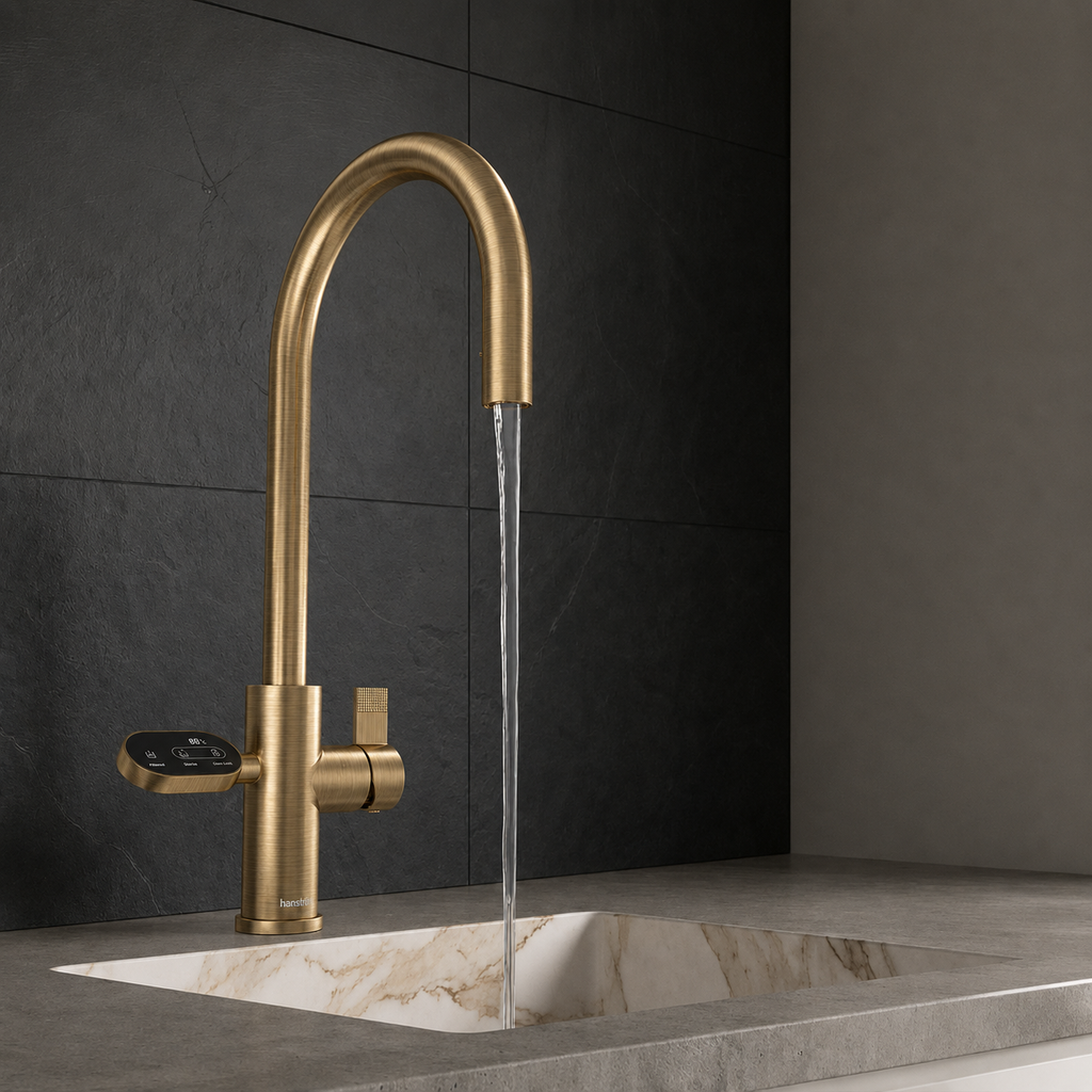 4-in-1 Nexa Digital Pullout - Antique Brass