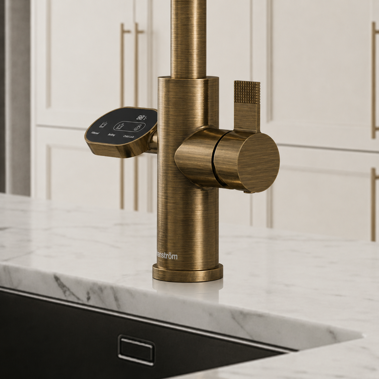 4-in-1 Nexa Digital Pullout - Antique Brass