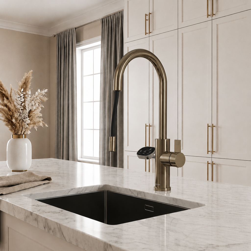 4-in-1 Nexa Digital Pullout - Antique Brass